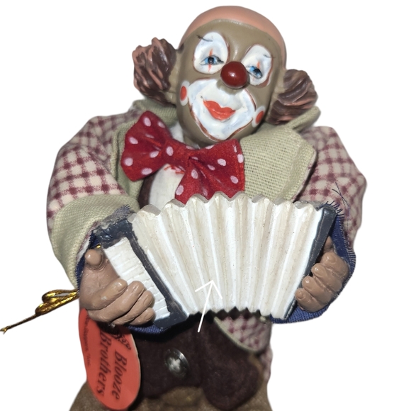 VINTAGE SHOW STOPPERS BLOOZE BROTHERS CLOWN COLLECTIBLE PORCELAIN HAND PAINTED - Picture 3 of 15
